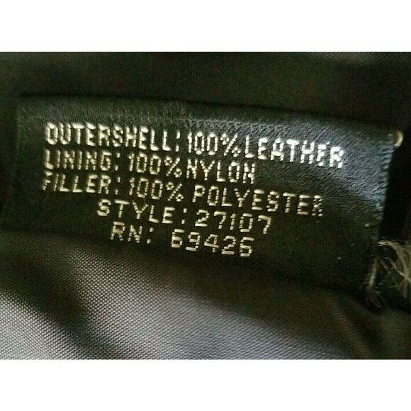 Tannery West Men's Small 100% Leather‎ Jacket Thermolite Lined Removeable Liner - Picture 8 of 8